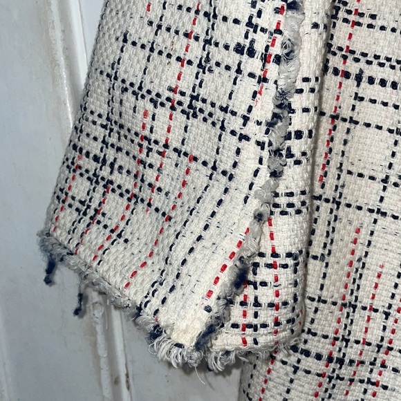 Banana Republic Tweed Collarless Jacket Size S - Picture 10 of 13